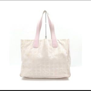 Chanel Pink Nylon Hand Bag